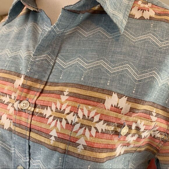Carbon slim fit southwestern print button down - Picture 5 of 7